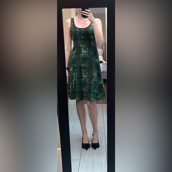 Gorgeous green 50s style a line dress by Maeve with pockets - Picture 1 of 4